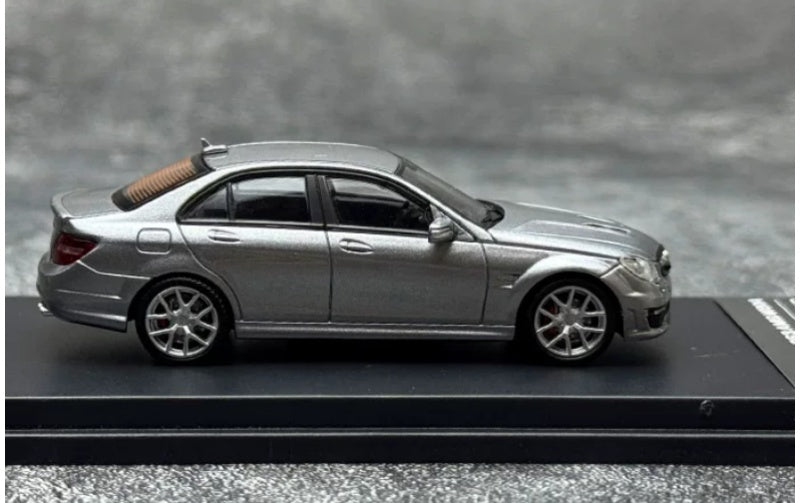 1:64 Mercedes-Benz C63 AMG W204  Titanium Gray KING MODEL  Limited Edition 799PCS ONLY DIECAST Model