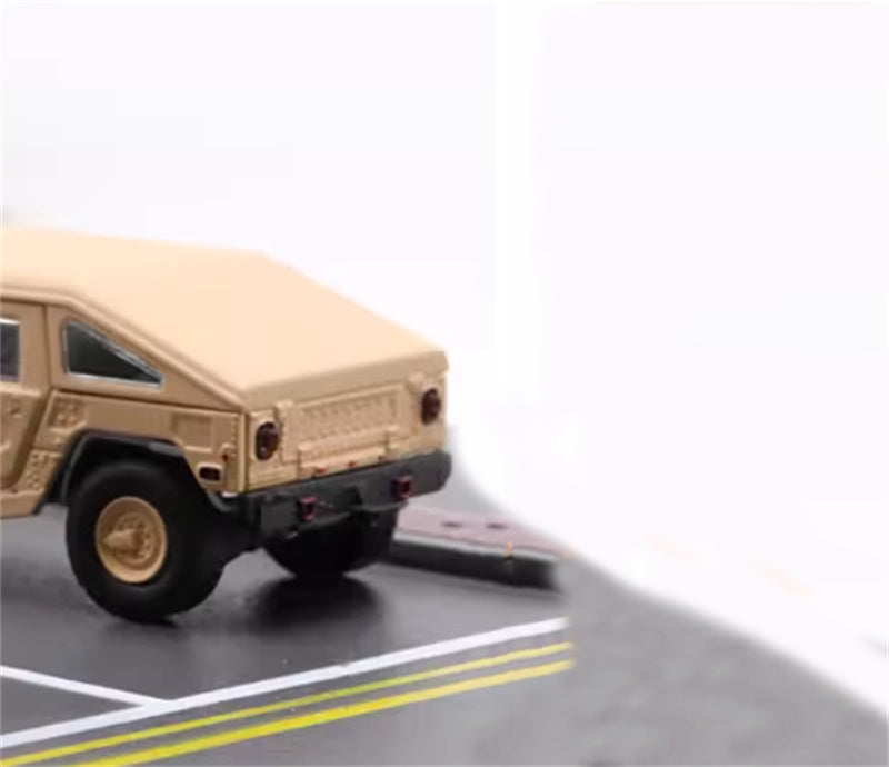 MASTER Hummer H1 off-road vehicle Military Edition Desert Yellow 1:64 Tank Pre-built Airliner Model Display view4