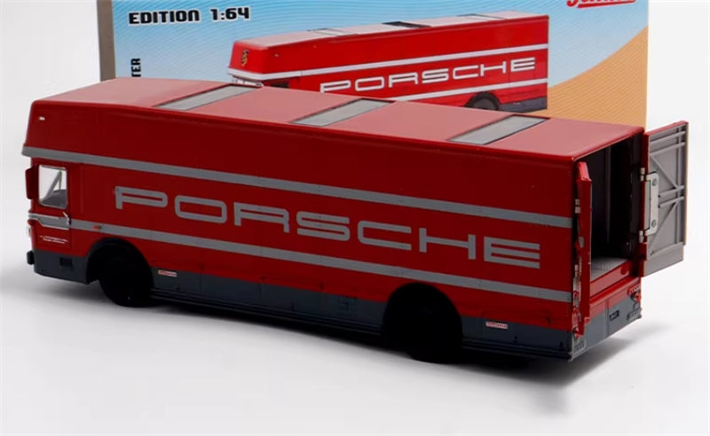 Schuco Mercedes Benz O317 Race Car Transporter Porsche MOTORSPORT Red 1968 1:64 Truck Pre-built ModelSchuco Mercedes Benz O317 Race Car Transporter Porsche MOTORSPORT Red 1968 1:64 Truck Pre-built Model