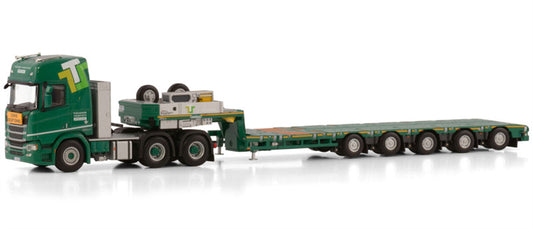 WSI SCANIA R HIGHLINE CR20H 6X4 MANOOVR - 5 AXLE Thevenon Transports Speciaux 1:50 Model