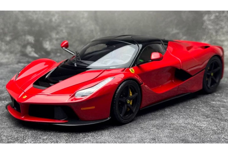 1:18 Ferrari LaFerrari  Red Black Cover - Black Wheel BBR MODELS  DIECAST Model