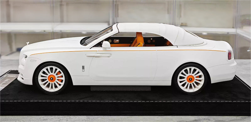 HH Model Rolls Royce Dawn Shadow White Limited Edition 20PCS ONLY 1:18 Car Pre-built Model view5