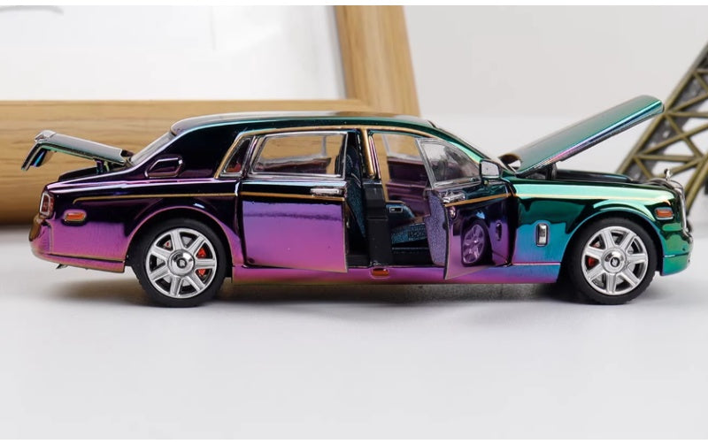 1:64 Rolls-Royce Phantom VII Chrome Plated Dragon Edition DCM Limited Edition DIECAST Car Model