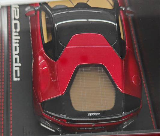 BBR MODELS Ferrari 12CILINDRI Panoramic Roof Rosso Fuoco Leather base Limited Edition 72PCS ONLY 1:18 Car Pre-built Model view2