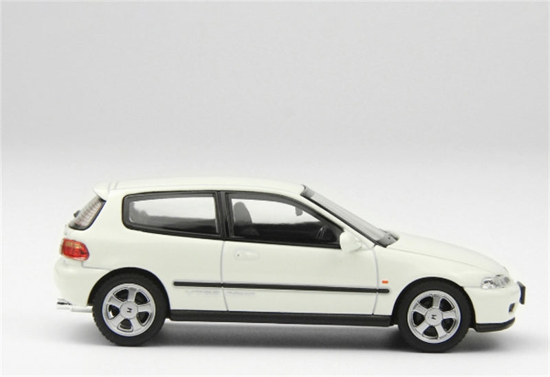 LCD-MODELS Honda Civic SiR II EG6 White 1:64 car Pre-built Model view6