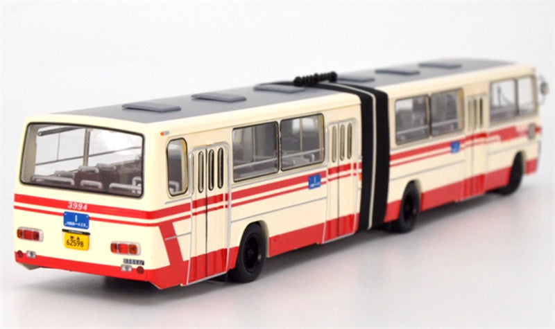 Beijing Public Transport Jinghua BK6170 #1 Blue Road Sign Articulated Bus 1:64 Bus Pre-built Model view7