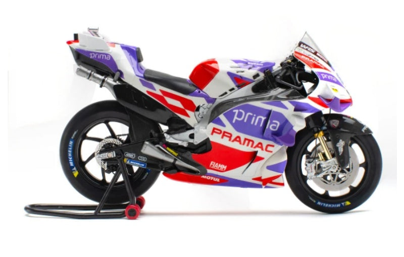 1:12 Ducati PRAMAC MOTO GP23 Jorge Martin 89# KiloWorks Purple White Diecast Model view3