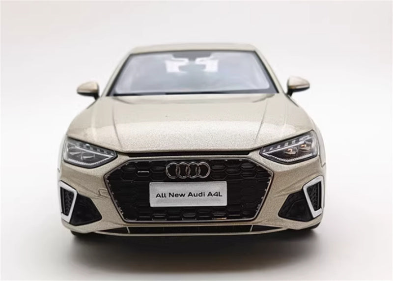 FAW AUDI A4L 2020 light yellow 1:18 Car Pre-built Model view5