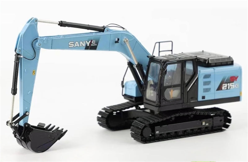 SANY Electric SY215E excavator blue 1:35 Truck Pre-built Model