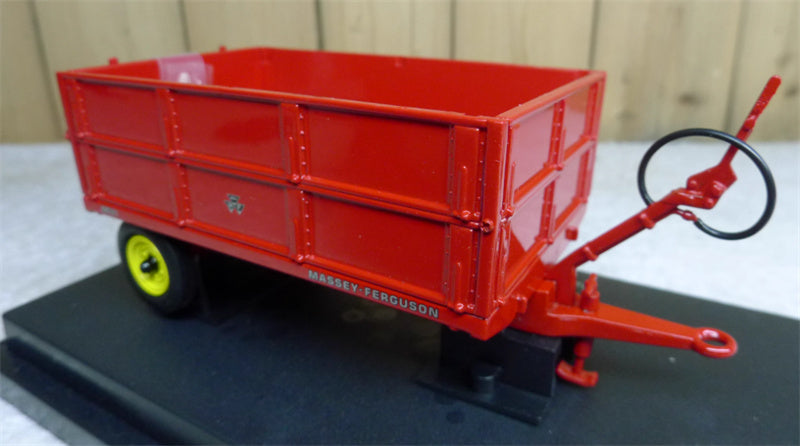 Universal Hobbies Massey Ferguson MF21 With Grain Sides 3.5 Ton Hydraulic Tipping Trailer Red 1:32 Truck Accessories Pre-built Model