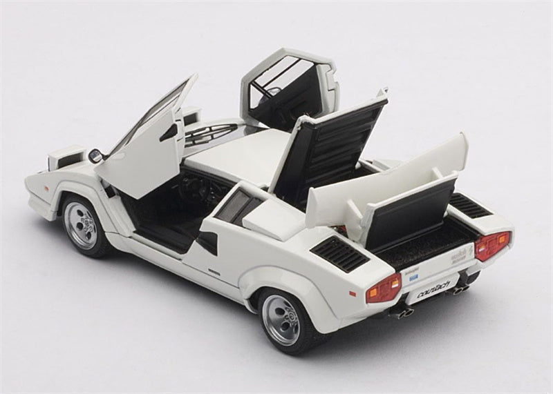 AUTOART LAMBORGHINI COUNTACH LP5000S white fully open 1:43 Car Pre-built Model view6