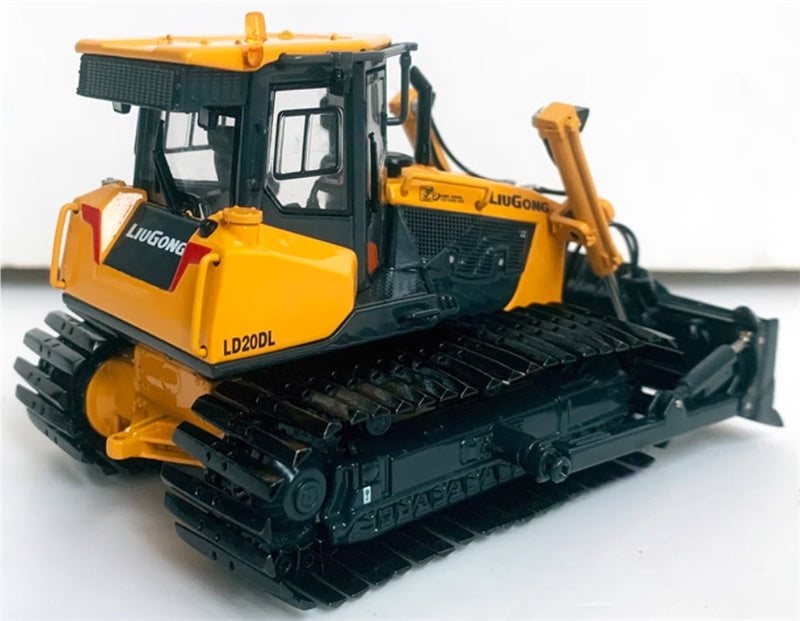 LIUGONG LD20DL Wetland Bulldozer Original yellow coating 1:50 Truck Pre-built Model