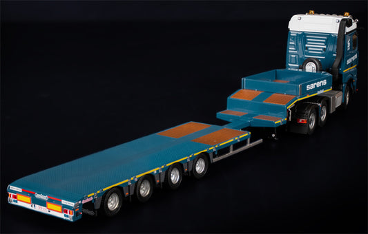 IMC  Arocs StreamSpace 6x4 with Nooteboom MCOS 4 axle semi Low Loader Sarens 1:50 Truck Pre-built Model