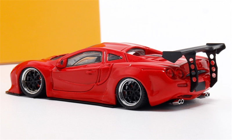 Mortal LBWK wide body modified Orochi supercar red Limited Edition 799PCS ONLY 1:64 Car Pre-built Model view3