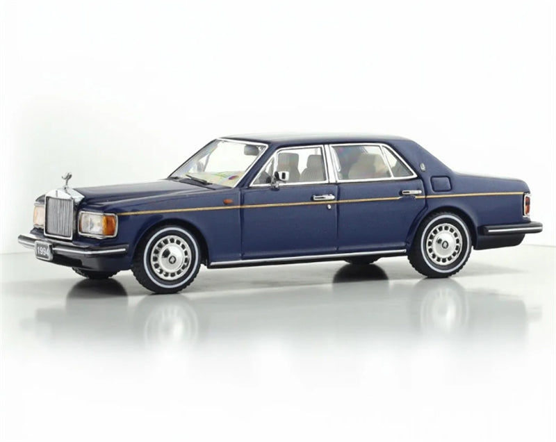 GFCC 1994 Rolls Royce Silver Spur III Dark Blue Gold waistline Limited Edition LHD 1:64 car Pre-built Model view1