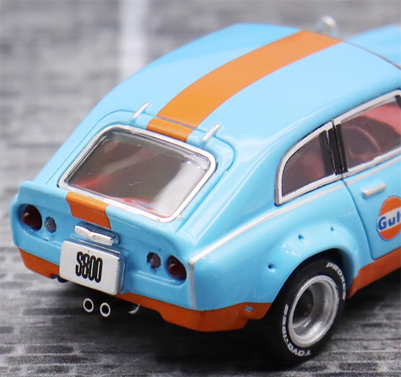 Mortal Honda S800 Limited Edition 299PCS ONLY Gulf Painting 1:64 Car Pre-built Model view2