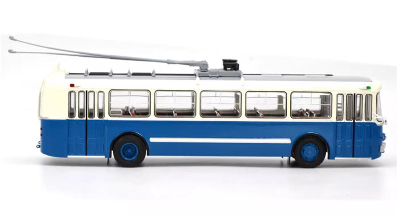Demprice Russian ZIU-5 trolley bus blue 1:43 Bus Pre-built Model view4