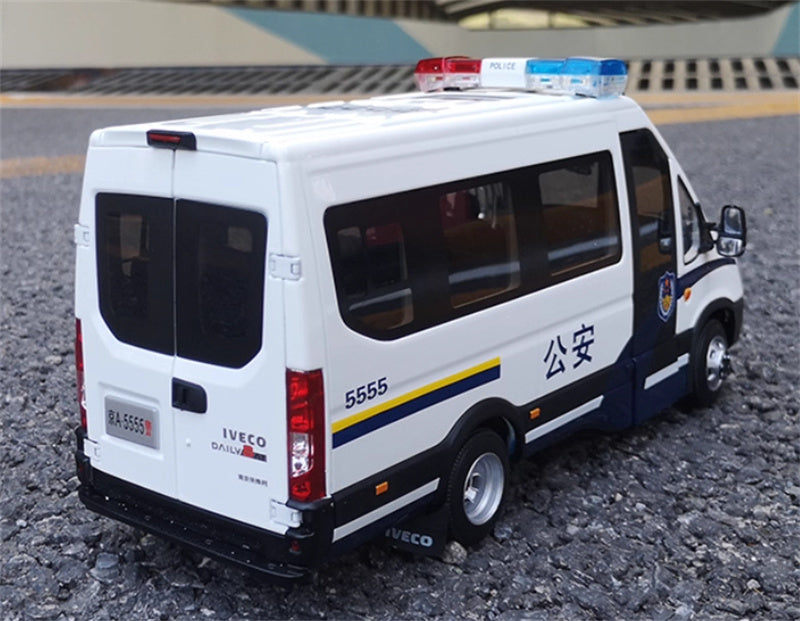 NAVECO Iveco Ousheng Public Security Painting Police Car Edition white 1:24 Car Pre-built Model view6