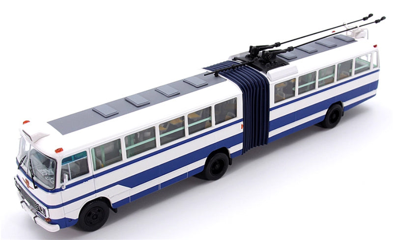 AUTO-GLIMPSE Shanghai Bus SK561GF articulated trolley dark blue 1:64 Bus Pre-built Model view5