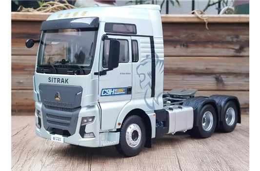 Sinotruk SITRAK C9H tractor sky blue high top domestic version 1:24 Truck Pre-built Airliner Model Display view1