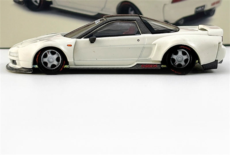 KaidoHouse x MiniGT Honda NSX NA1 Kaido WORKS V2 white VTEC 1:64 Car Pre-built Model view5
