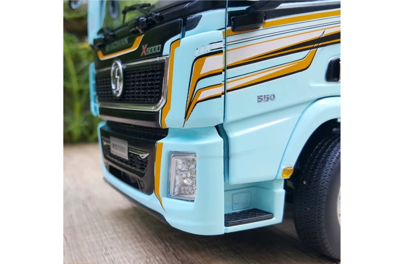 SHACMAN Delong X5000 Tractor iced mint 1:24 Truck Pre-built Airliner Model Display view4