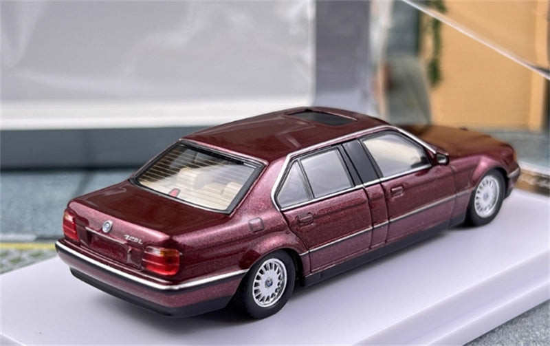 1:64 BMW E38 7 Series L7 96-98 Cherry Red DCM DIECAST Limited Edition 499pcs ONLY Model