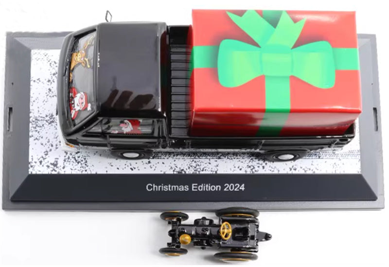 SCHUCO VOLKSWAGEN VW T3a Christmas Edition 2024 with 1:43 Car Pre-built Model view7