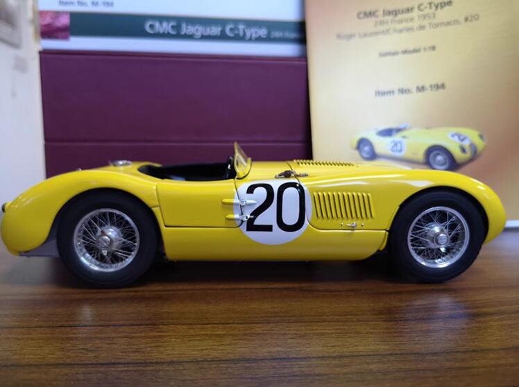 CMC Jaguar C-Type 24H France 1953 #20 yellow 1:18 DIECAST Truck Lorry Limited Edition