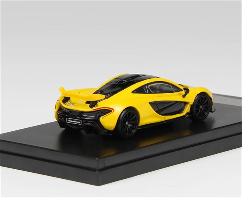 LCD-MODELS McLaren P1 Yellow Super Car 1:64 car Pre-built Model view2