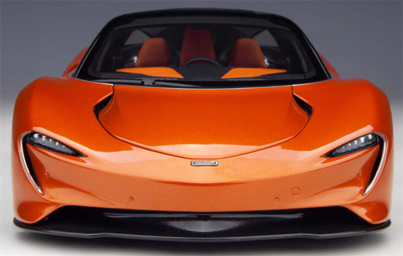 AUTOART McLaren Speedtail supercar orange 1:18 Car Pre-built Model view8