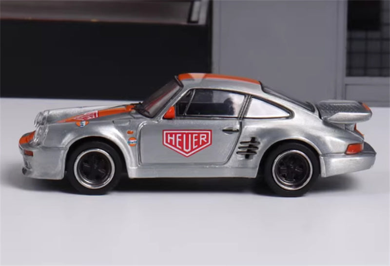 Master Porsche 911 930 Turbo Black Bird HEC exhibition limited GULF varnish 1:64 Car Pre-built Airliner Model Display view3