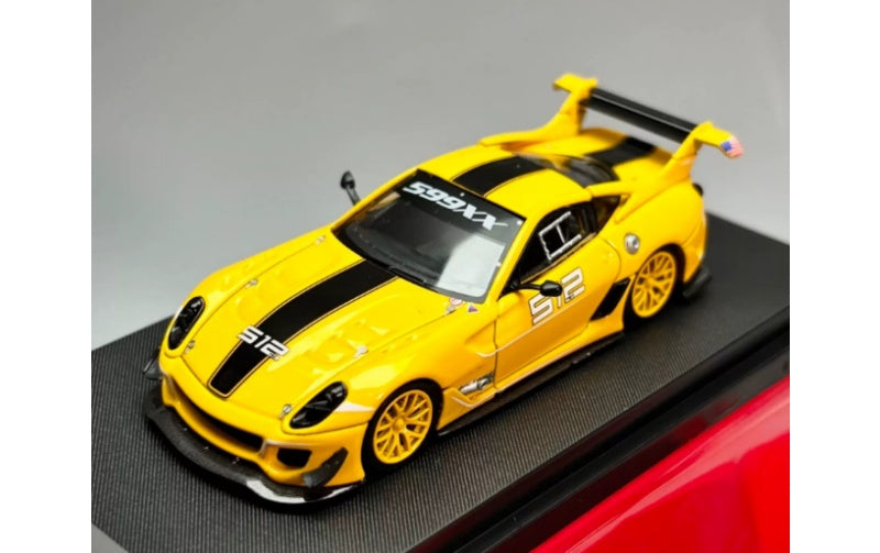 1:64 Ferrari 599XX EVO  Yellow LS Model #512 Limited Edition 499PCS ONLY DIECAST Model