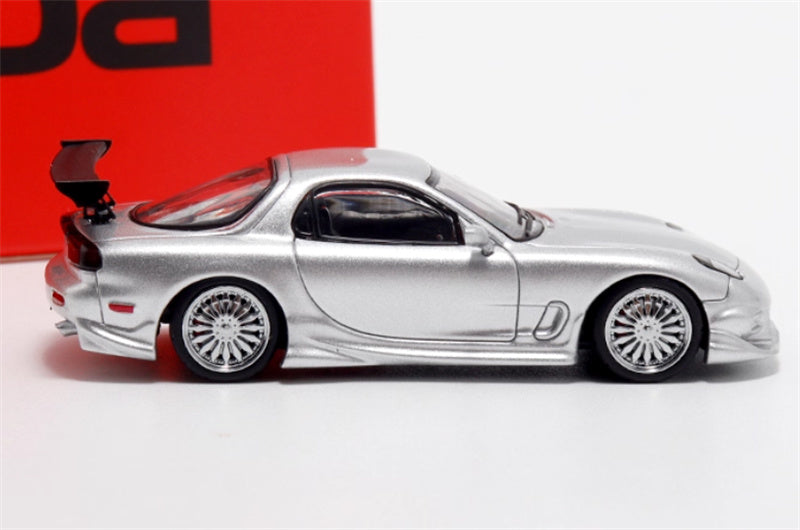 Mortal Mazda RX7 Veilside Limited Edition silver 1:64 Car Pre-built Model view3