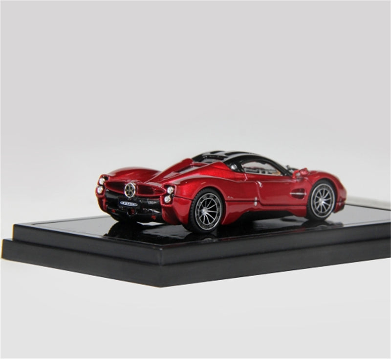 LCD-MODELS Pagani Utopia Super Car Coupe Red 1:64 car Pre-built Model view7
