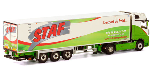 WSI ACTROS MP4 BIG SPACE 4x2 REEFER TRAILER - 3 AXLE STAF 1:50 Truck Pre-built Model