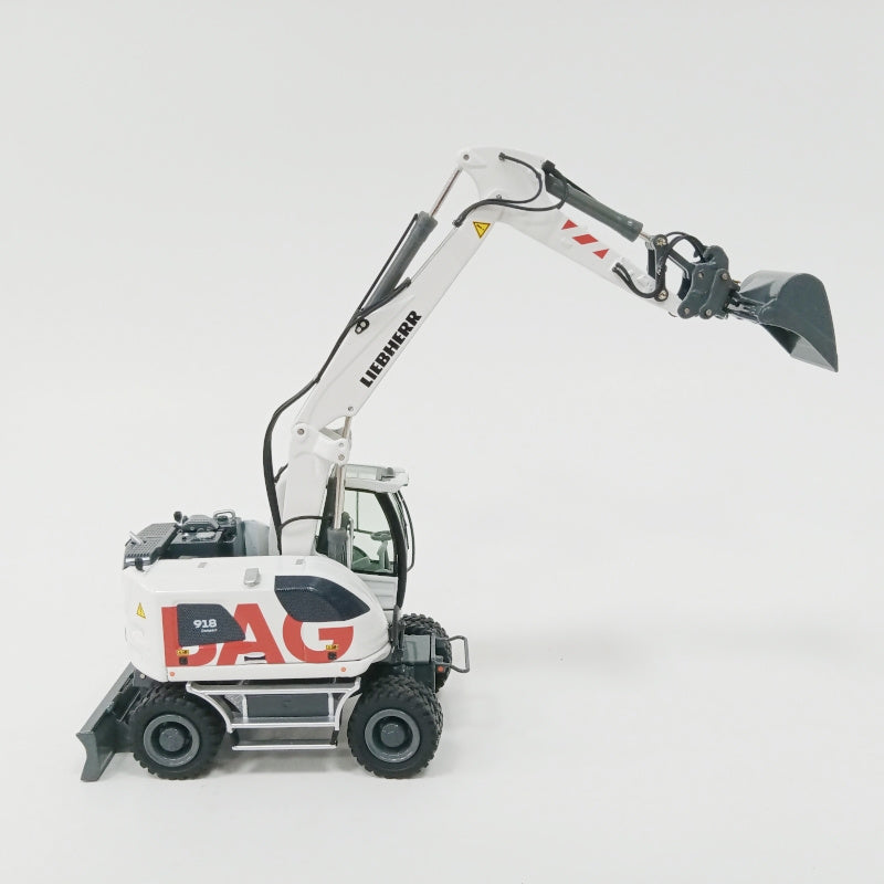 NZG Liebherr A918 Compact Strabag Wheeled Excavator 1:50 Truck Pre-built Model