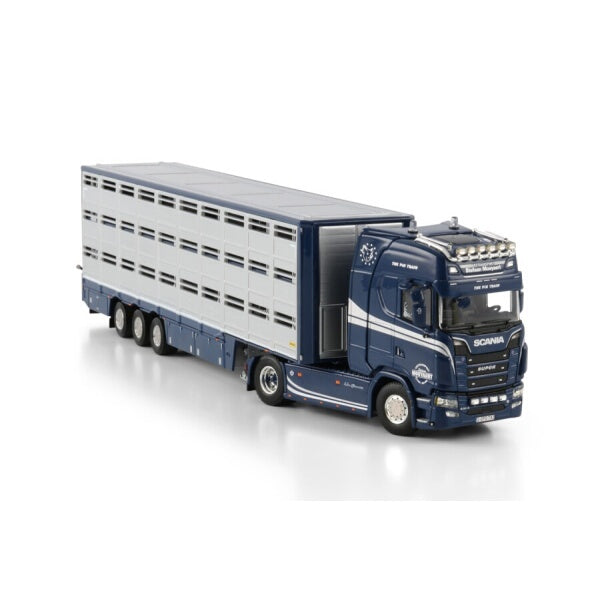 1:50 SCANIA MOEYAERT S CS20H 4X2 LIVE STOCK TRAILER 3 AXLE WSI   Diecast Model