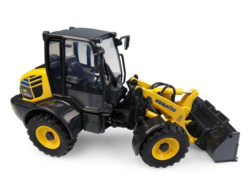 Universal Hobbies Komatsu WA100M-8 Wheel Loader Forklift 1:50 Truck Pre-built Model