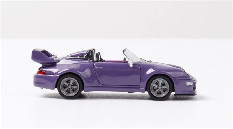 SW Porsche Gunther Werks 993 Night Purple Convertible Limited Edition 499PCS ONLY 1:64 car Pre-built Model view2