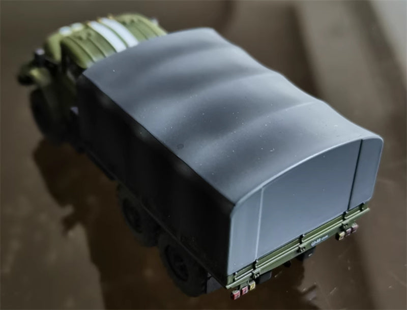 PANZERKAMPF ZIL-131 Ukrain Military with 2 white strips 1:72 Tank Pre-built Model