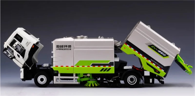 INE ENVIRO New energy 18 ton washing and sweeping vehicle Sand ash 1:35 Truck Pre-built Model