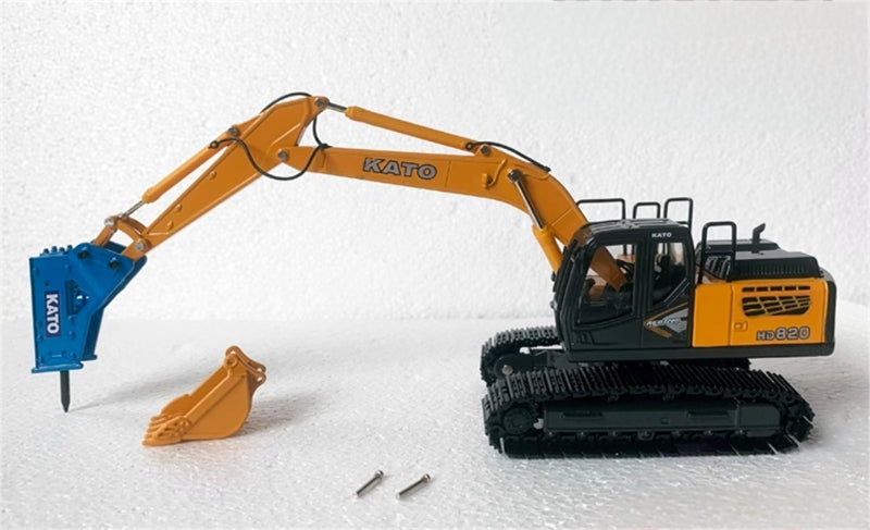 KATO HD820-7 excavator w/ breaker hammer 1:50 Truck Pre-built Model