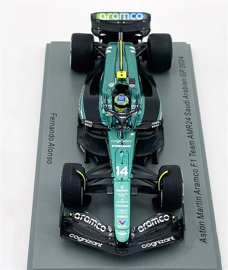 Spark Aston Martin Aramco AMR24 Saudi Arabian GP 2024 ALONSO 1:43 Car Model view6