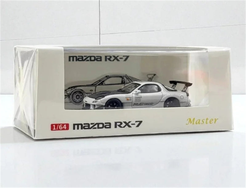 1:64 Mazda RX-7 RE Amemiya‌ White Master DIECAST Model