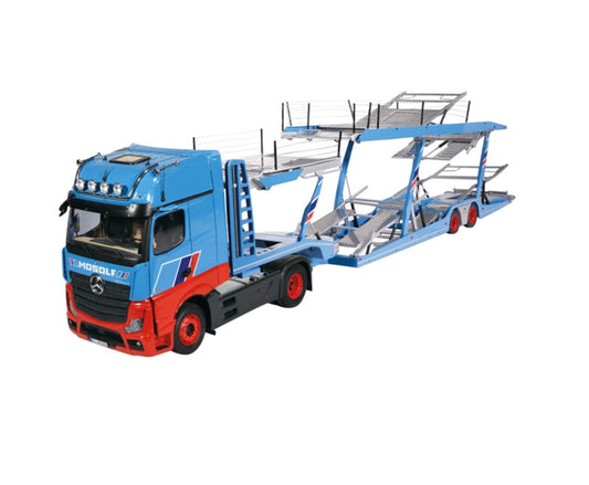 NZG Mercedes Benz Actros GigaSpace 4x2 & Lohr car transporter Mosolf 1:18  DIECAST Truck Lorry
