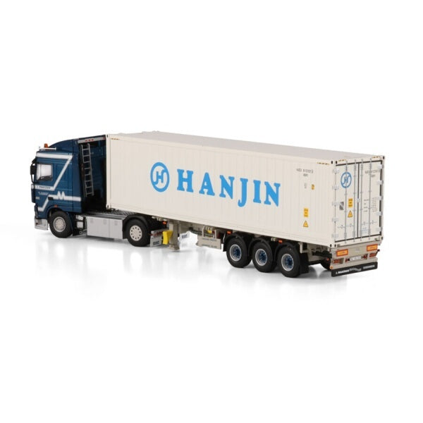 1:50 DAF JAN MAASDAM 95XF CAB 4X2 + 40FT REEFER CONTAINER WSI   Diecast Model