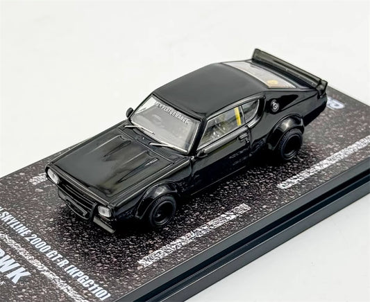 INNO64 Nissan Skyline 2000 GT-R KPGC110 Black 1:64 car Pre-built Model view1