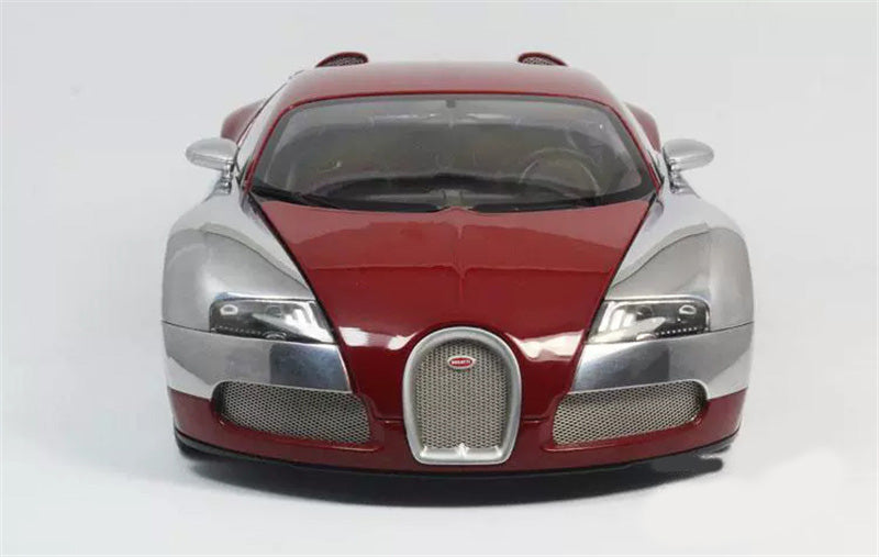 AUTOART Bugatti Veyron Ledition Centenaire Racing Red Silver Plated 1/18 DIECAST car