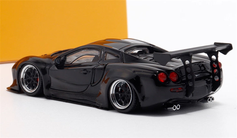 Mortal LBWK wide body modified Orochi supercar black Limited Edition 799PCS ONLY 1:64 Car Pre-built Model view2